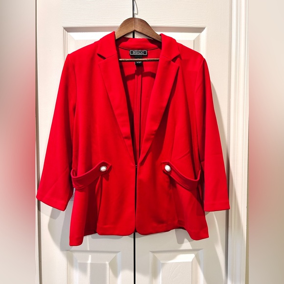 Size XL – NYCC New York Clothing Co. Red Statement Blazer - Picture 4 of 12
